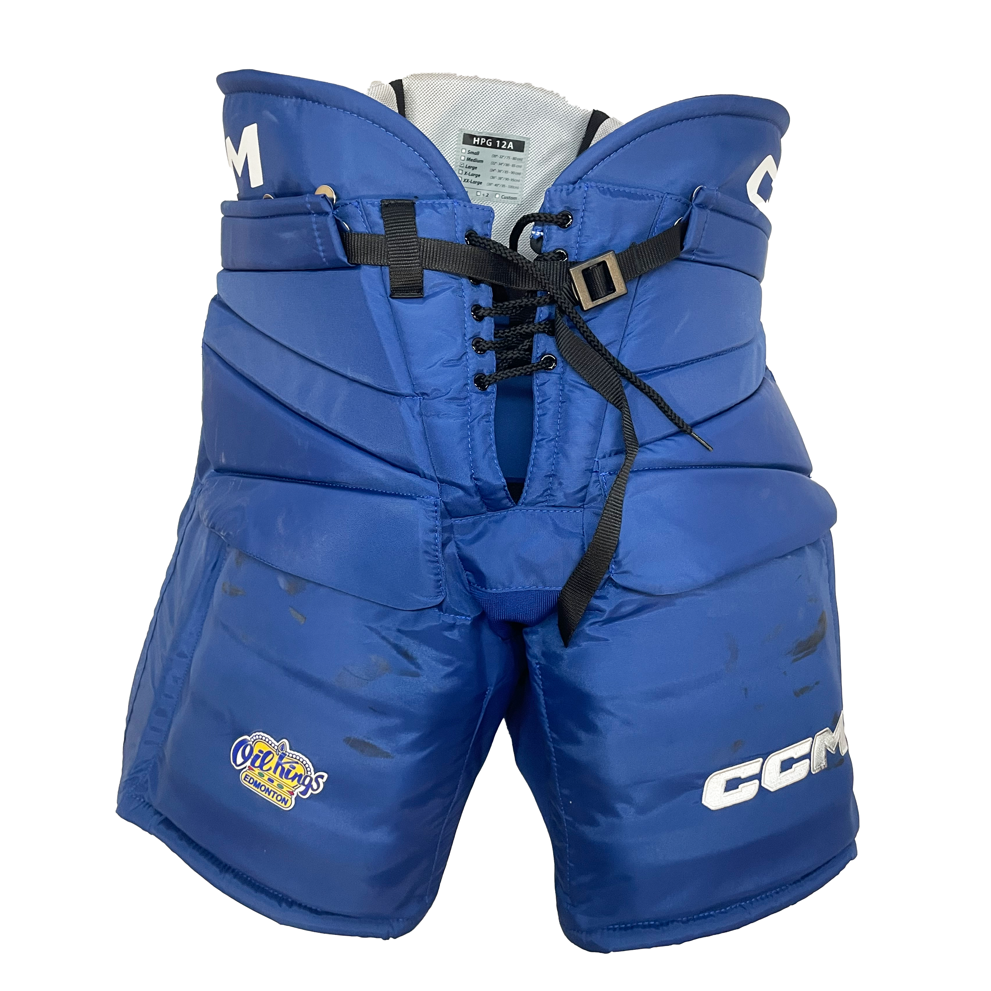 CCM HPG12A - Pantalon de gardien de but de hockey WHL Pro Stock d'occasion (bleu)